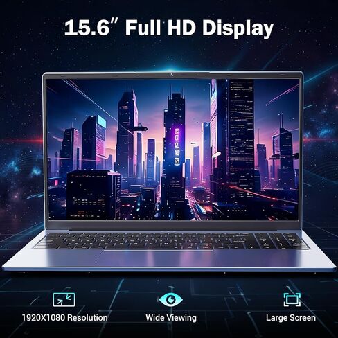 كمبيوتر محمول 15.6 فل اتش دي AMD Ryzen 5 (4C/8T)، ذاكرة وصول عشوائي 16 جيجابايت، 512 جيجابايت SSD، رسومات Radeon Vega 8، شحن سريع 65 وات، USB3.0 ونوع C، كاميرا 2.0 ميجابكسل، Windows 11، كمبيوتر محمول محمول للطلاب العمل والمكتب المنزلي in Kuwait