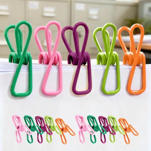 10 Pack Clips Set, Multi Purpose Small Metal Clips for Office, Kitchen, Home, Crafts, Organization and Daily Storage in Saudi Arabia