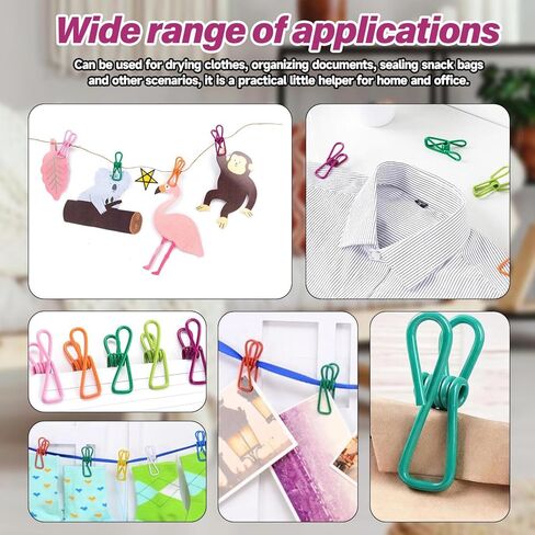 10 Pack Clips Set, Multi Purpose Small Metal Clips for Office, Kitchen, Home, Crafts, Organization and Daily Storage in Saudi Arabia