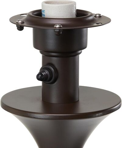 نهر السلع 59.5 "H مصباح أرضي داخلي / خارجي - مصباح أرضي قائم على شكل سلة لغرفة المعيشة وغرفة النوم والفناء - مصابيح أرضية على الطراز الساحلي - أسمر ضارب للصفرة in Kuwait