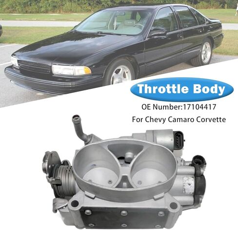 Areyourshop Throttle Body 17104417 For Chevy Corvette 1985-92 TPI L98, For Corvette 93-96 LT1 LT4, for Camaro Firebird 85-92 TPI, 93-97 LT1, For Impala SS 94-96 LT1, For Caprice 94-96 LT1 in Saudi Arabia