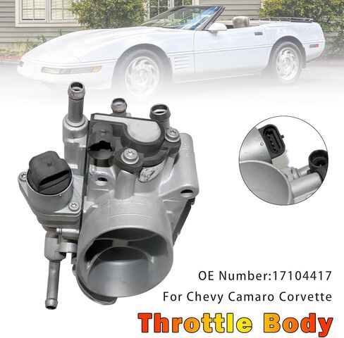 Areyourshop Throttle Body 17104417 For Chevy Corvette 1985-92 TPI L98, For Corvette 93-96 LT1 LT4, for Camaro Firebird 85-92 TPI, 93-97 LT1, For Impala SS 94-96 LT1, For Caprice 94-96 LT1 in Saudi Arabia