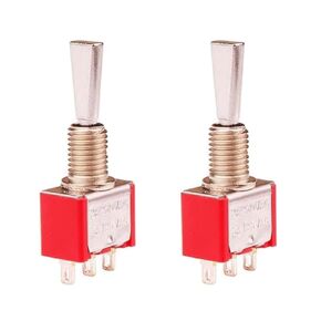 2Pcs RC Transmitter Radios Parts 2 Position Long Toggle Switch for Taranis X9D Plus Radiomaster TX16s Jumper T12 Spektrum DX8 gen2 NX10