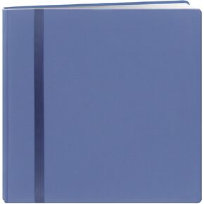 Pioneer Snapload 12x12 Fabric Ribbon Cover Scrapbook, Blue