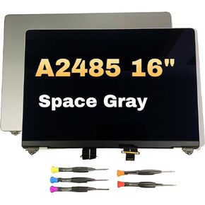 A2485 MacBook Pro Retina 16 Inch LCD Screen M1 Full Assembly Display 2021 Year Screen Replacement EMC3651 Space Gray