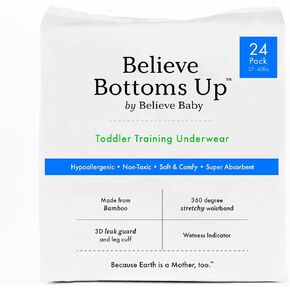 Believe Baby Bottoms Up - 24 Pack White