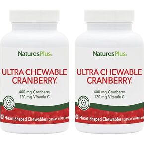 Natures Plus Ultra Chewable Cranberry - 90 Love Berries Tablets, Pack of 2 - Promotes Urinary Tract Health - Non-GMO, Gluten Free - 90 Total Servings