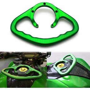 Motorcycle Passenger Armrest Gas Tank Bar Handle Grips Bar Handlebar 5 Holes for Kawasaki Ninja ZX14R ZX6R ZX7RR ZX11 ZX10R ER6N ER6F Aluminium Accessories (Green) in Saudi Arabia