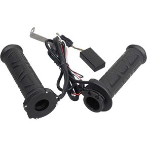 NTHREEAUTO Universal 7/8'' Heated Grips Motorcycle Handlebar Grip Compatible with Harley Honda Kawasaki Yamaha Dirt Bike ATV