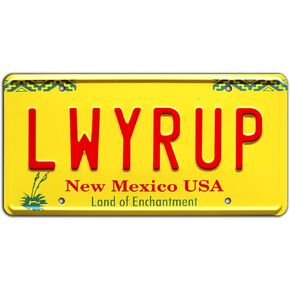 Celebrity Machines Breaking Bad | LWYRUP | Metal Stamped License Plate