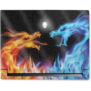 MightySkins Glossy Glitter Skin Compatible With Alienware M18 R1 (2023) Full Wrap Kit - Dueling Dragons | Protective Durable High-Gloss Glitter Finish | Easy To Apply & Change Styles | Made in the USA