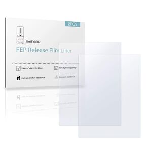 Photon Mono M5s FEP Release Film 210 * 290mm,3D Printer Accessories Compatible with Anycubic Mono M5s Pro/Mono M5s/Mono M5 UV DLP LCD Resin 3D Printer-0.15 Thickness(5pcs)…