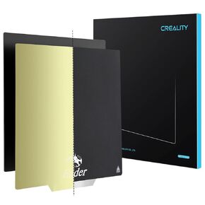 Creality Ender 3 لوحة بناء 235 × 235 مم لوحة سرير مغناطيسية مزدوجة الجوانب ناعمة/مزخرفة مرنة وقابلة للإزالة منصة طباعة لـ Ender 3 V2/Ender 3 Pro/Ender 3 S1/3 S1 Pro/Ender 5/5S/5 Pro