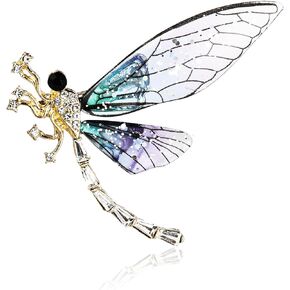 Acrylic Butterfly Brooch, colored crystal insect butterfly Wings Suit lapel pin Butterfly Badge Coat Pin Jewelry for women girls