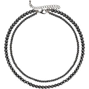 BABEYOND Navajo Pearl Necklace Western Jewelry for Women Long Pearl Necklace Western Beaded Necklace for Cowgirls