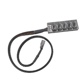 PWM Fan Hub, 4-Pin PWM PC Fan Hub Power Supply Cable 1 to 5 Way Splitter for 12V Desktop Computer Cooler Fans
