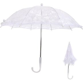 Adorainbow الدانتيل مظلة المظلات الصينية للنساء حفل زفاف شنقا مظلة زخرفة للأطفال مظلات واضحة لحفلات الزفاف الشاي حزب الديكور خمر البلاستيك ملكة جمال الزهور فتاة in Kuwait