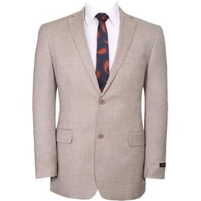 AMY ZHU Men's Sport Coat Classic Fit 2 Button Stretch Blazer Suit Jacket
