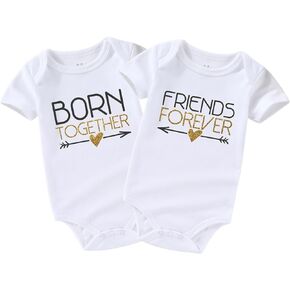 Acwssit Born Friends Newborn Twins Outfits Boy And Girl Baby Items outfits matching