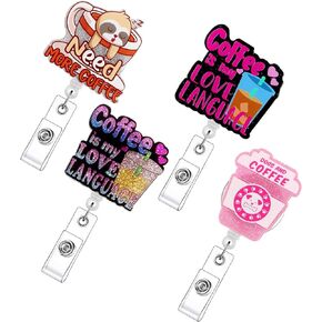 Cute Badge Reels Retractable ID Badge Holder Retractable with Clip,Accessories for Nurse,Student,Teacher, Office Workers, Nurses, Nursing 14