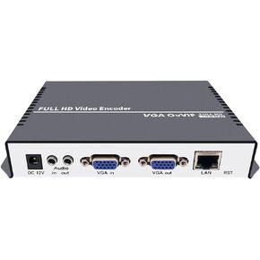 iseevy H.264 VGA Video Encoder VGA to IP Stream for IPTV, Live Stream, Broadcast Support SRT RTMP RTMPS RTSP UDP RTP HTTP FLV HLS TS Protocols and Live Platforms
