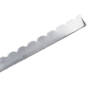 uGems Fine Silver Scalloped Bezel 1/8" x 28 Gauge 20 Inches