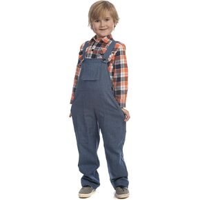 Dress Up America Farmer Costume for Kids - Farmers Overalls and Shirt for Boys and Girls
