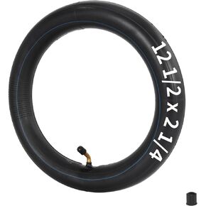 12 1/2 x 2 1/4 Inner Tube for 12.5 X 1.75 12.5 X 1.95 12.5 X 2.125 12.5 x 2.25 Pocket Bike, Electric Scooters, Baby Stroller, Heavy Duty 12" Bike Tubes Angled Valve Stem Pack of 2
