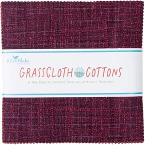 Heather Peterson Grasscloth Cottons 5" Stacker 42 5-inch Squares Charm Pack Riley Blake 5-780-42