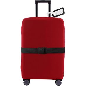 Travel Luggage Cover Suitcase Protector Scratch-Resistant Fit 19-31 Inch Suitcase, Not Included Suitcase (RTLC_Black, S(19-21inch))