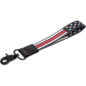 American Flag Wristlet Strap Lanyard Keychain holder with Key Ring - Car, Keys, ID Accesory for Men and Women