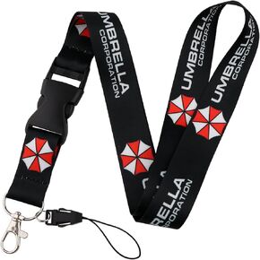 Horror Lanyard Keychain, Anime ID Badges Key Lanyard for ID Card Holder, Cell Phone Case(with Card)