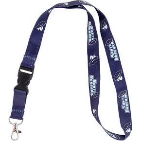 Desert Cactus University of California Santa Barbara Lanyard UCSB Gauchos Car Keys ID Badge Holder Keychain Detachable Breakaway Snap Buckle (Blue)