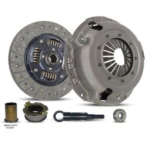 Clutch Kit (15-010) | Compatible With Sleeve compatible with Impreza Legacy Sedan Wagon L Outback Brighton Limited Postal LS Coupe 1990-2001 1.8L H4 2.2L | HD Woven Organic Sprung Disc