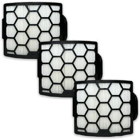 Nispira Premium NV150 Vacuum HEPA Filter for Shark Navigator Pet Plus NV251, NV255, Zero-M Self-Cleaning Brushroll Pro ZU62, ZU62C, ZU60, 1239FT60 3 Pack