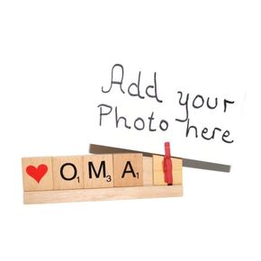 Handmade Oma Frame, Photo Holder Grammy Opa Nonna Nono Papa Nana Gift Christmas Birthday Fathers Day Pregnancy Announcement Baby Reveal Present Papa Dad Grandpa Meme Mimi Gigi