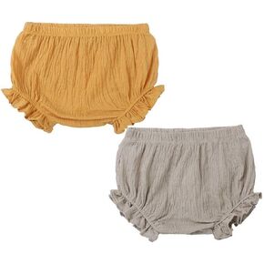 LNICEAR Toddler Kids Baby Girls Cotton Linen Shorts Basic Summer Plain Bloomers