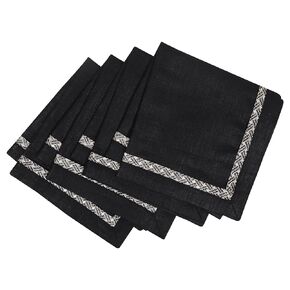 100% Linen Napkin for daily use Set of 4 Size-18x18 Home Decor Multipurpose Kitchen Napkin.
