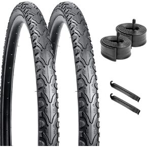 26" Bike Tires 26x1.75 Foldable Replacement Bicycle Tire for Hybrid City Road Commuter Bicycles Urban，Compatible with 26x1.50 26x1.60 26x1.75 26x1.90 26x1.95 Bike Bicycle Tires and Tubes