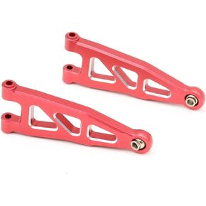 Mesimsple Alloy Front Lower Suspension A Arm 6061 Alum for Arrma 1/18 Granite Typhon Grom Mega 380 Upgrades Part Red