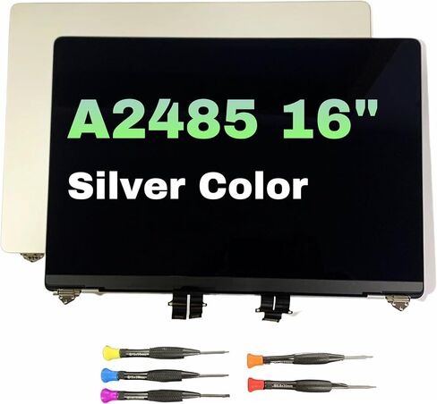 A2485 MacBook Pro Retina 16 Inch LCD Screen M1 Full Assembly Display 2021 Year Screen Replacement EMC3651 Space Gray in Saudi Arabia