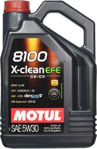 Motul 8100 X-clean EFE 5W-30 Synthetic Oil 5 Liters (109471), 5 l, 1 Pack in Saudi Arabia