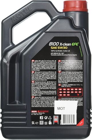 Motul 8100 X-clean EFE 5W-30 Synthetic Oil 5 Liters (109471), 5 l, 1 Pack in Saudi Arabia