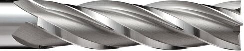 YG-1 E2040 Cobalt Steel Square Nose End Mill, Long Reach, Weldon Shank, Uncoated (Bright) Finish, 30 Deg Helix, 4 Flutes, 3.25" Overall Length, 0.375" Cutting Diameter, 0.375" Shank Diameter in Saudi Arabia