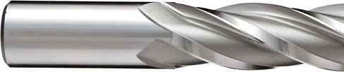 YG-1 E2040 Cobalt Steel Square Nose End Mill, Long Reach, Weldon Shank, Uncoated (Bright) Finish, 30 Deg Helix, 4 Flutes, 3.25" Overall Length, 0.375" Cutting Diameter, 0.375" Shank Diameter in Saudi Arabia