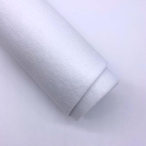 نسيج لباد Ice Fabrics من The Yard - لباد أكريليك بعرض 72 بوصة وسمك 1.6 مم - نسيج لباد أبيض ثلجي ناعم ومتين للفنون والحرف اليدوية والديكورات والمزيد - 1 ياردة سنو وايت in Kuwait