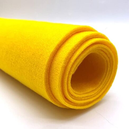 نسيج لباد Ice Fabrics من The Yard - لباد أكريليك بعرض 72 بوصة وسمك 1.6 مم - نسيج لباد أبيض ثلجي ناعم ومتين للفنون والحرف اليدوية والديكورات والمزيد - 1 ياردة سنو وايت in Kuwait
