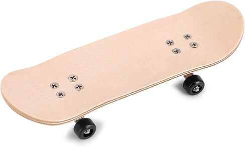 Mini Finger Skateboards, Wooden Finger Skateboard Toy Professional Fingers Skate Set, Novelty Tech Deck Fingerboard for Children (Black) in Kuwait