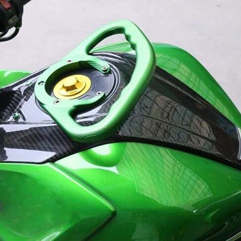 مسند ذراع راكب الدراجة النارية خزان الغاز مقبض شريط المقود 5 فتحات لملحقات الألومنيوم Kawasaki Ninja ZX14R ZX6R ZX7RR ZX11 ZX10R ER6N ER6F (أخضر) in Kuwait