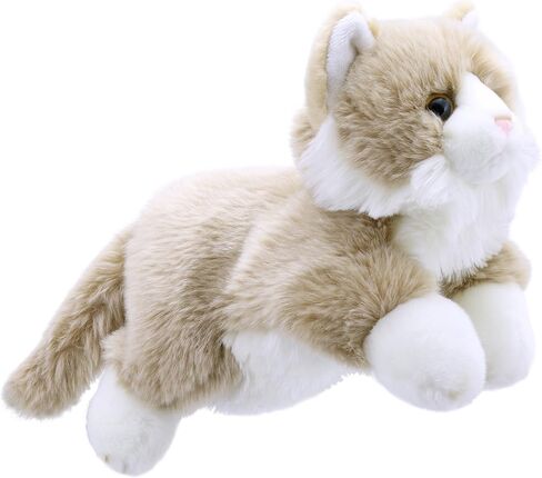 The Puppet Company Full-Bodied Animal Hand Puppets Cat Beige and White, 12 inches in Saudi Arabia